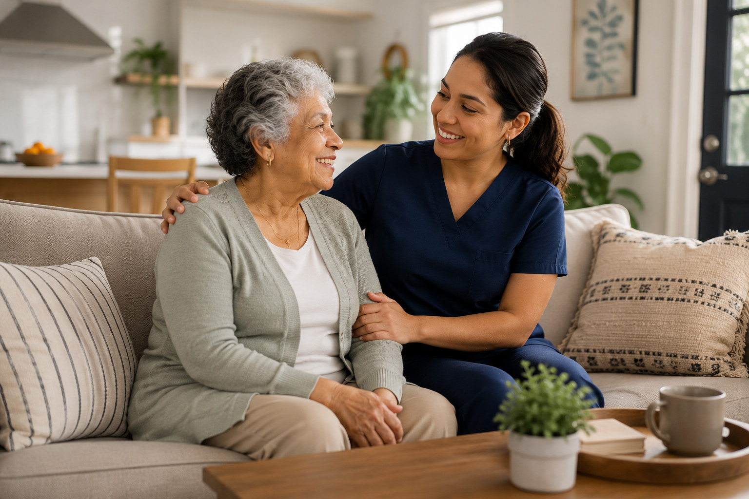Caregiver and client